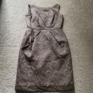 Gorgeous metallic sheen bronze/gold dress